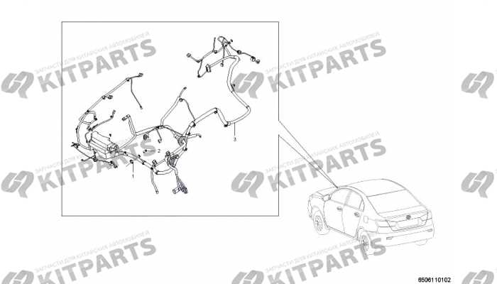 Жгут проводов моторного отсека (CVT) Lifan