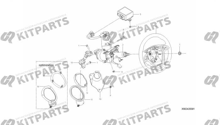 Колонка рулевая Lifan