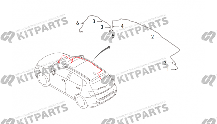 Омыватель стекла 5-й двери Haval