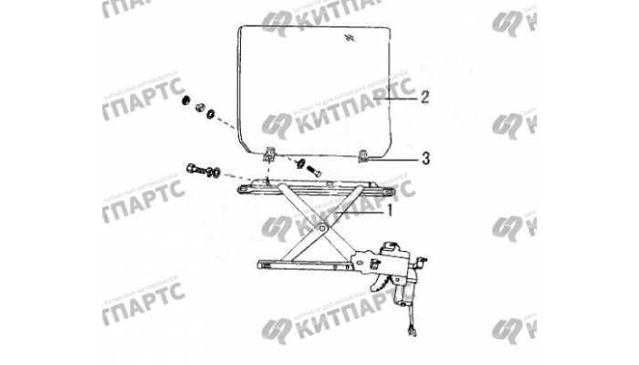 Стекло, стеклоподъемник задней двери Great Wall